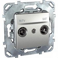 Розетка TV-FM-SAT, одиночная, алюминий | код. MGU5.454.30ZD | Schneider Electric